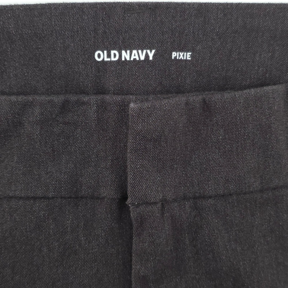 Old Navy Women Pants Pixie 12 Dark Gray Ankle Skinny Stretch Business Casual - Picture 5 of 11